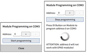 EPAD-programming procedure