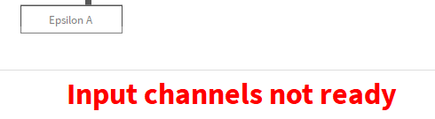 Error message in case of missing channel assignment