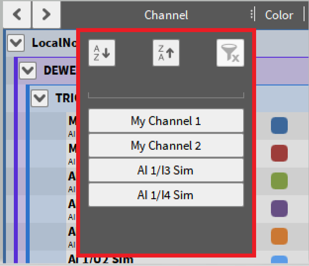 Filtering by the *Channel* Column