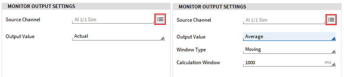 Monitor Output settings