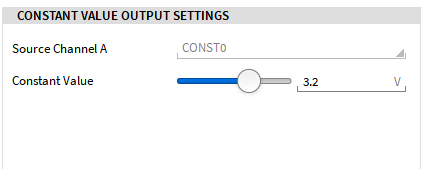 Constant Output settings