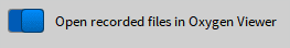 Button, to open the recorded file right after recording stop