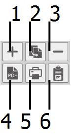 Push buttons in the *Reporting* Menu