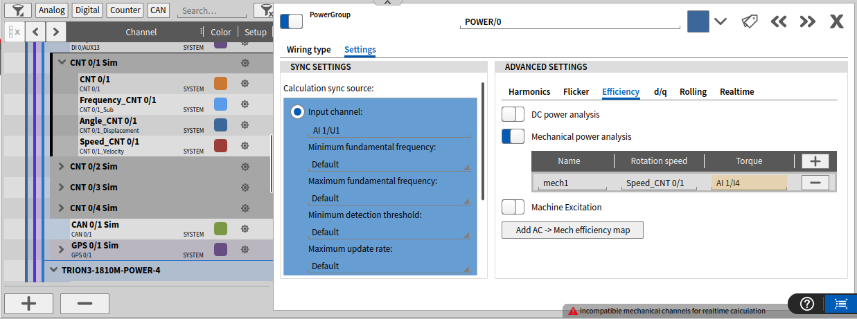 Mechanical efficiency with software channels.