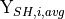 \mathrm{Y}_{SH,i,avg}