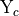 \mathrm{Y}_{c}